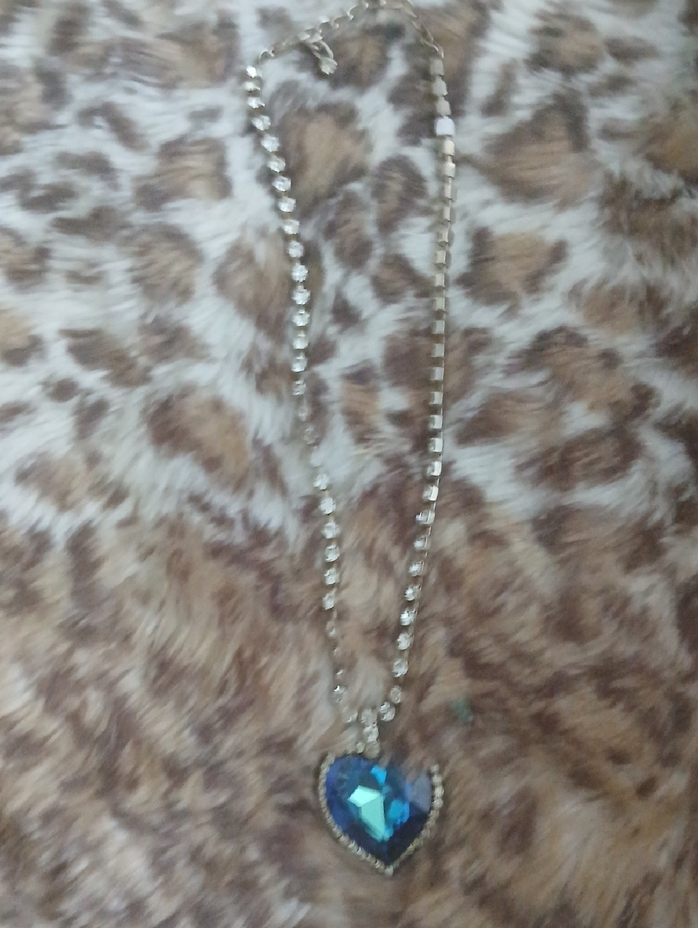 Blue Heart Crystal Pendant Necklace - Women Jewelry